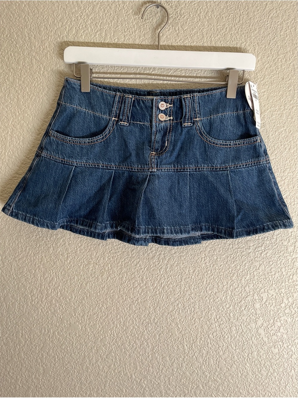 Hollister Pleated Ultra Mini Skirt Skort Women’s Size 24 New
